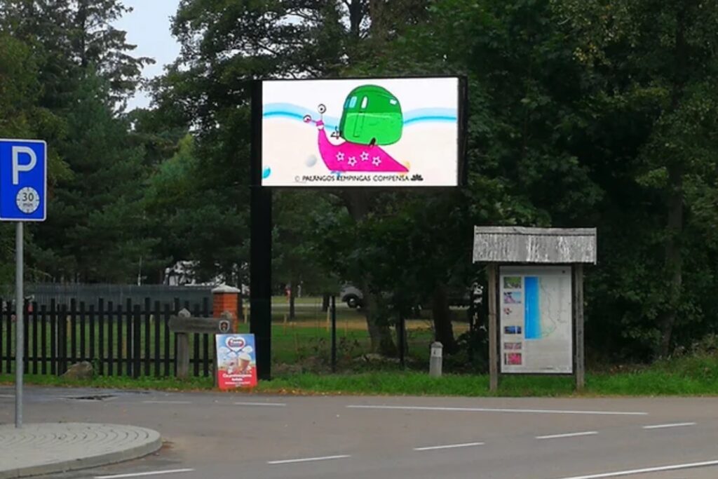 Palanga – Miesto lauko LED ekranas