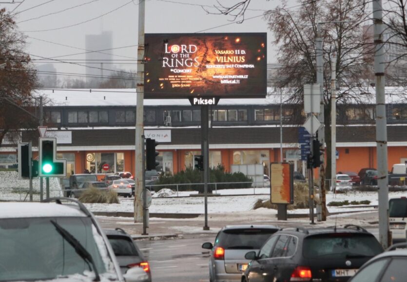 Sparčiai auganti LED ekranų erdvė: Vilnius įžengia į naują amžių