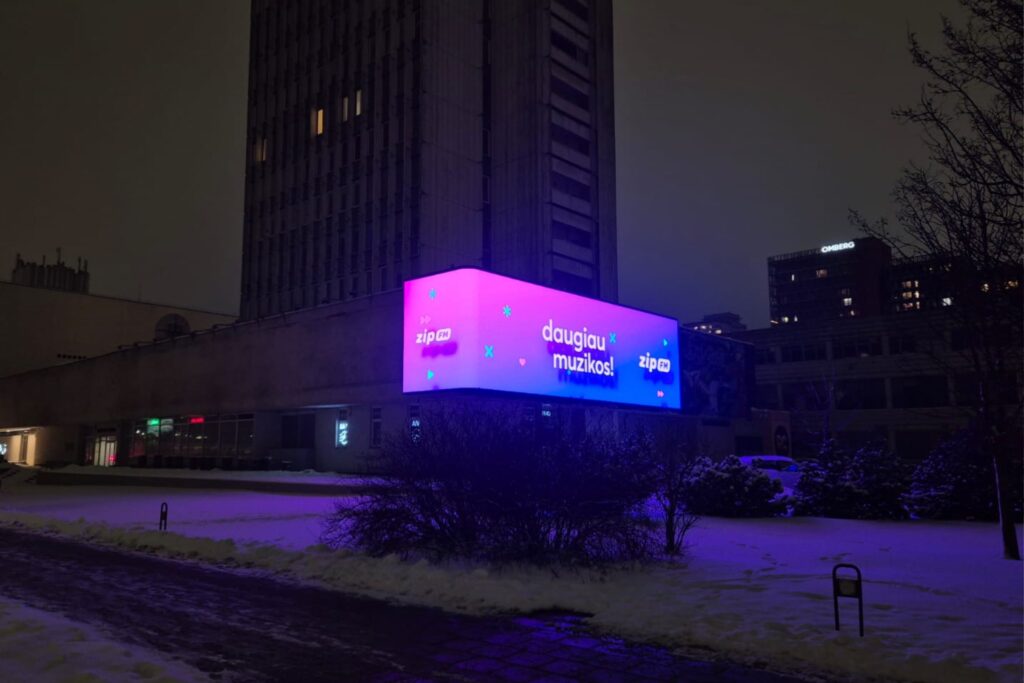 led ekranas Radiocentras