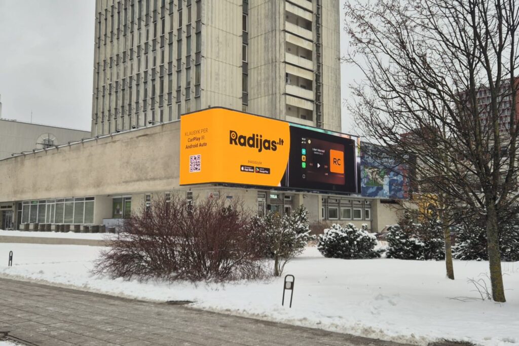 led ekranas Radiocentras